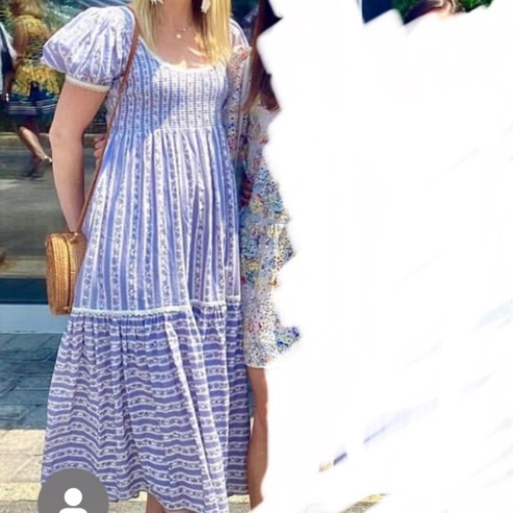LoveShackFancy purple maxi dress